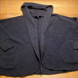 Fashion Nova Black Cardigan Sweater with Shawl Collar